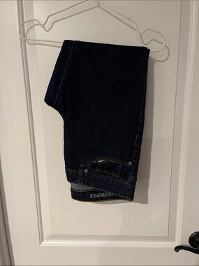 Women dark blue jeans j crew so fabulous
